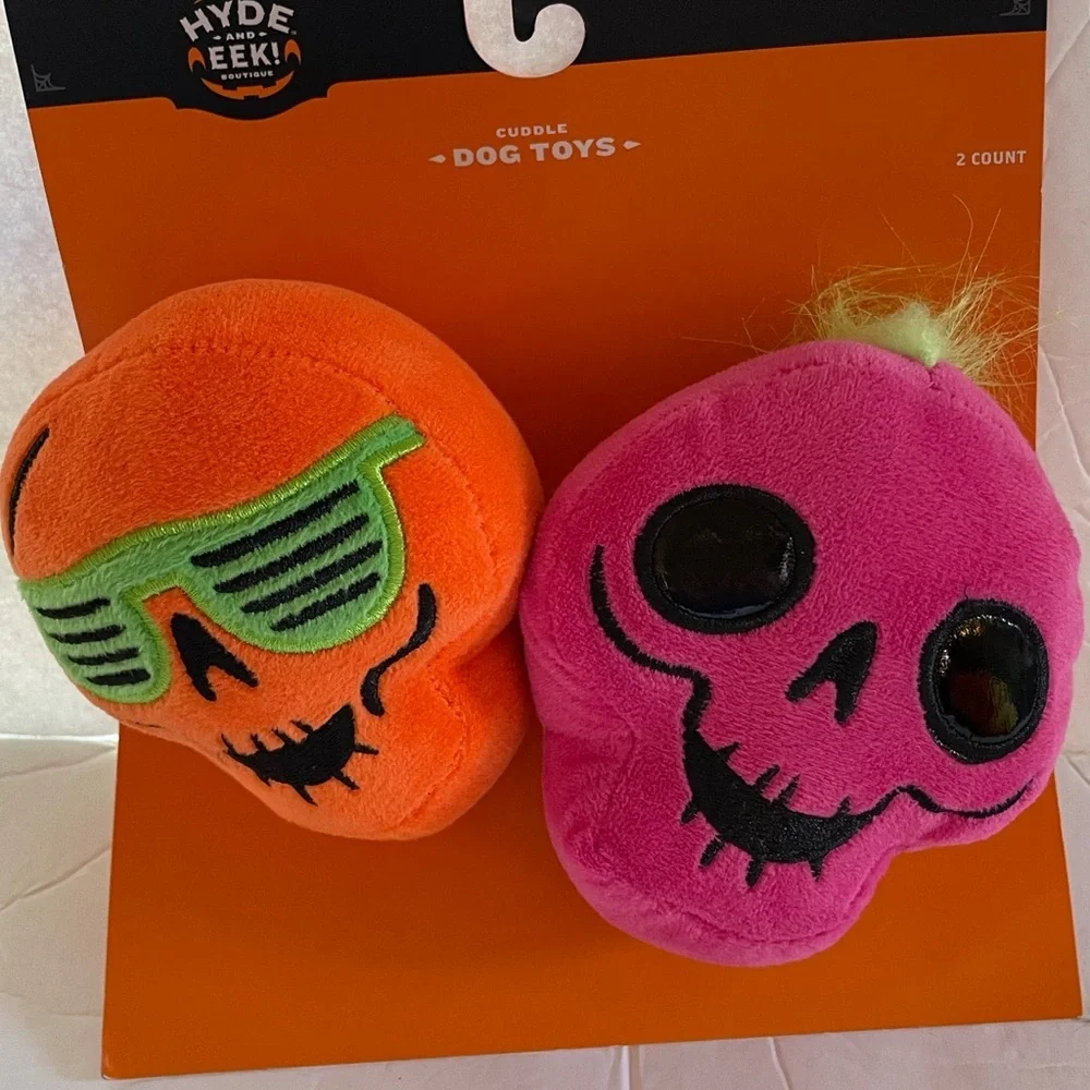 Spooky Halloween Dog Toys 🎃 5 Piece Plush Squeaker Set